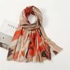 Silver Glitter Geometric Fringe Viscose Shawl Scarf High Quality Print Soft Wrap Pashmina Stole Bufandas Muslim Hijab 180*90Cm
