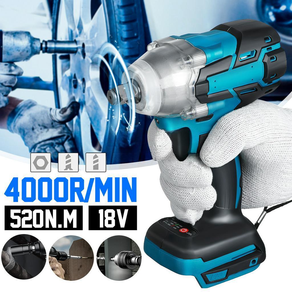 

Перезаряжаемый 520 Н.м Бесщеточный Электрический Ударный Гайковерт 1/2 Головка Аккумуляторный Гайковерт Электроинструменты 7000 об/мин для Аккумулятора 18 В НОВЫЙ