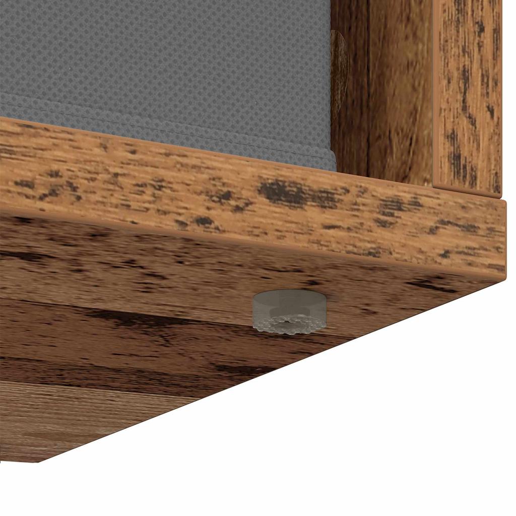 Lowboard with Drawers Reclaimed Wood Look 87 x 27.5 x 43 cm