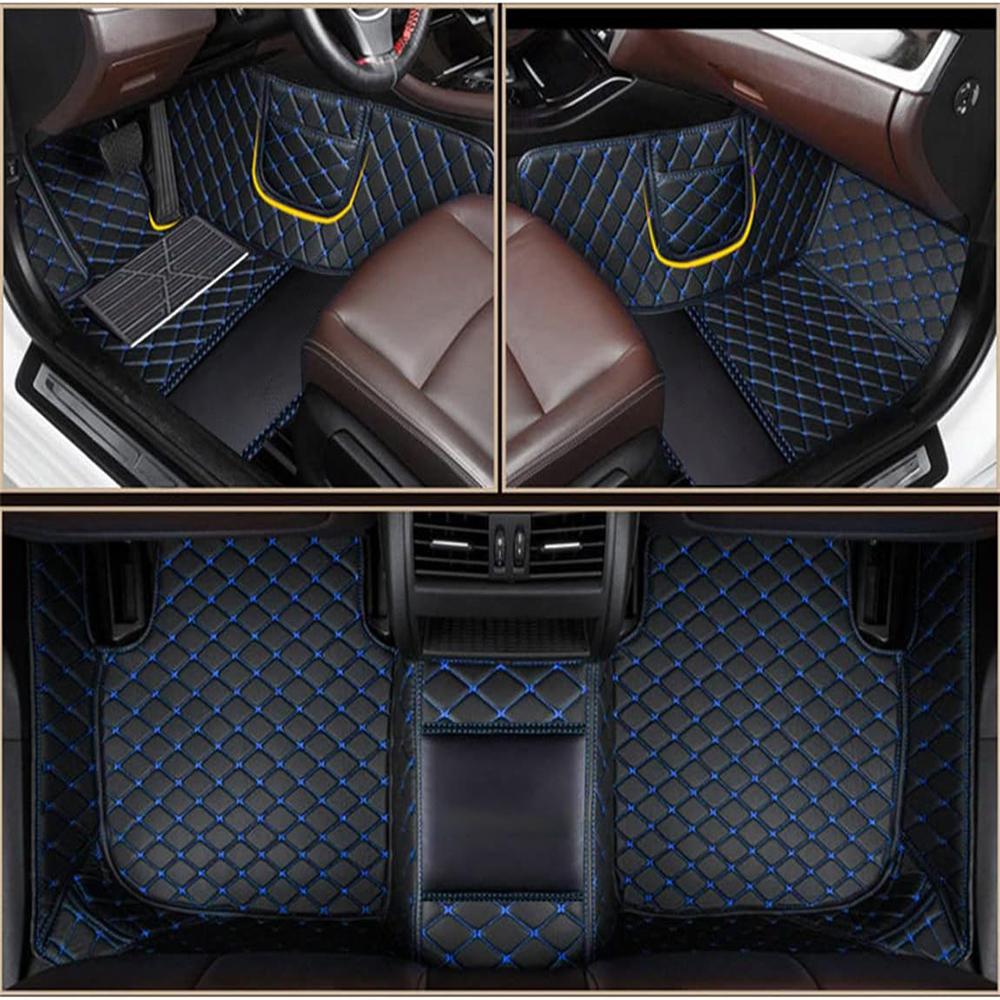 For VW CC Arteon Auto Leather Waterproof Custom Car Floor Mats Carpets Foot Coche Accessorie Floor Liner