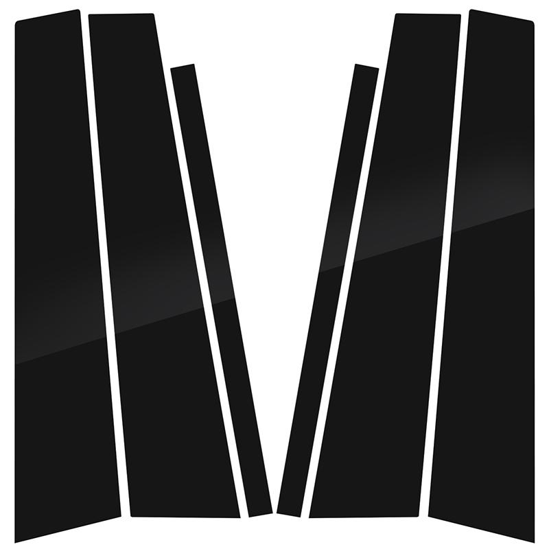 Car Window Pillar Posts Door Trim Cover Stickers Decal for Skoda Fabia 2007-2014 Exterior Accessories