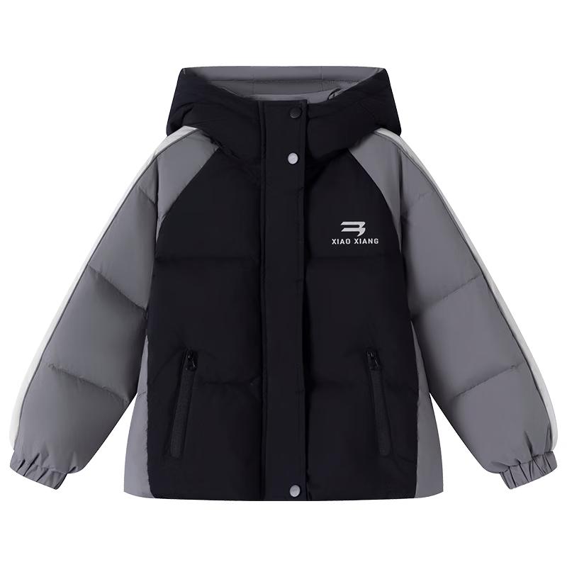 Little Elephant Hamm Boy s 2025 Winter Warm 3-Proof Hooded Down Puffer Jacket 140 cm