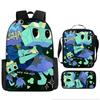 Dandy'S World Student School Bag Dandy'S World Cartoon Cute Backpack Three-Piece Set Satchel Bag Pencil Case