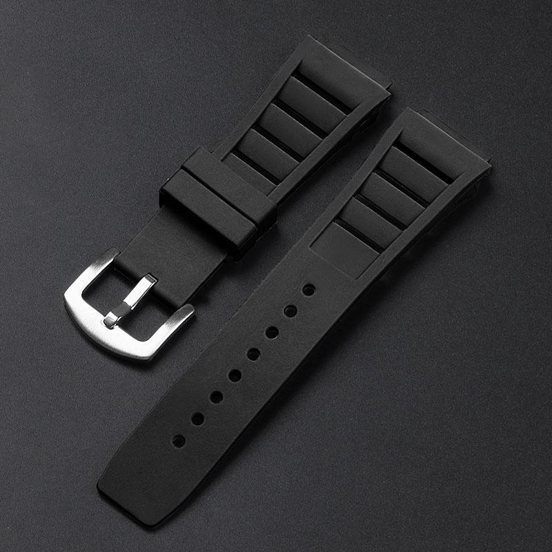 TPU Rubber Watch Straps 17mmx21mm for Richard Mille Watch Bracelet Belt Waterproof Breathable Sport Wristband for Men Watchbands
