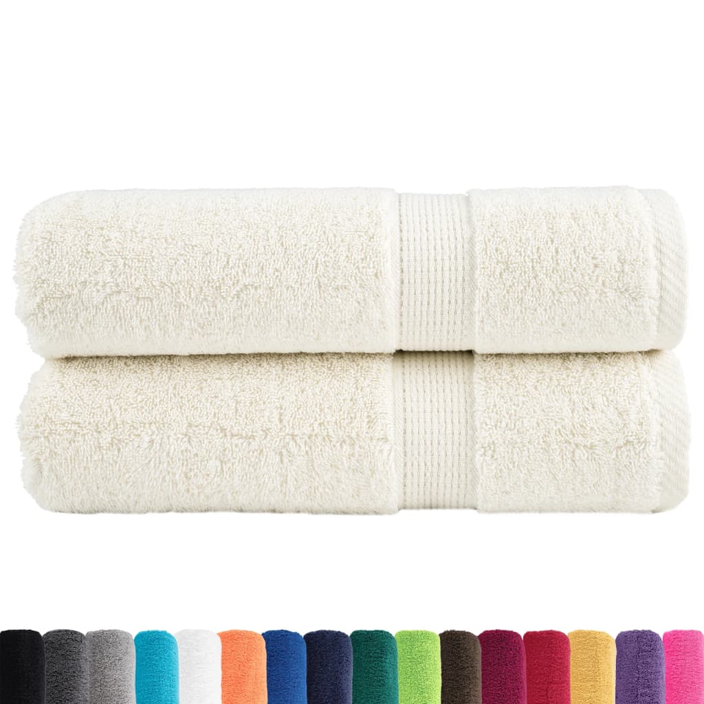 Ręczniki Premium Solund, 2 Szt., Kremowe, 50X100 Cm, 600 G/Cm²