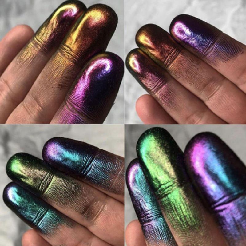 Chameleon-Powder Color Shift Slídový prášek pro epoxidovou pryskyřici Perleťový pigmentový prášek pro malování Výroba mýdla Sliz 12 barev