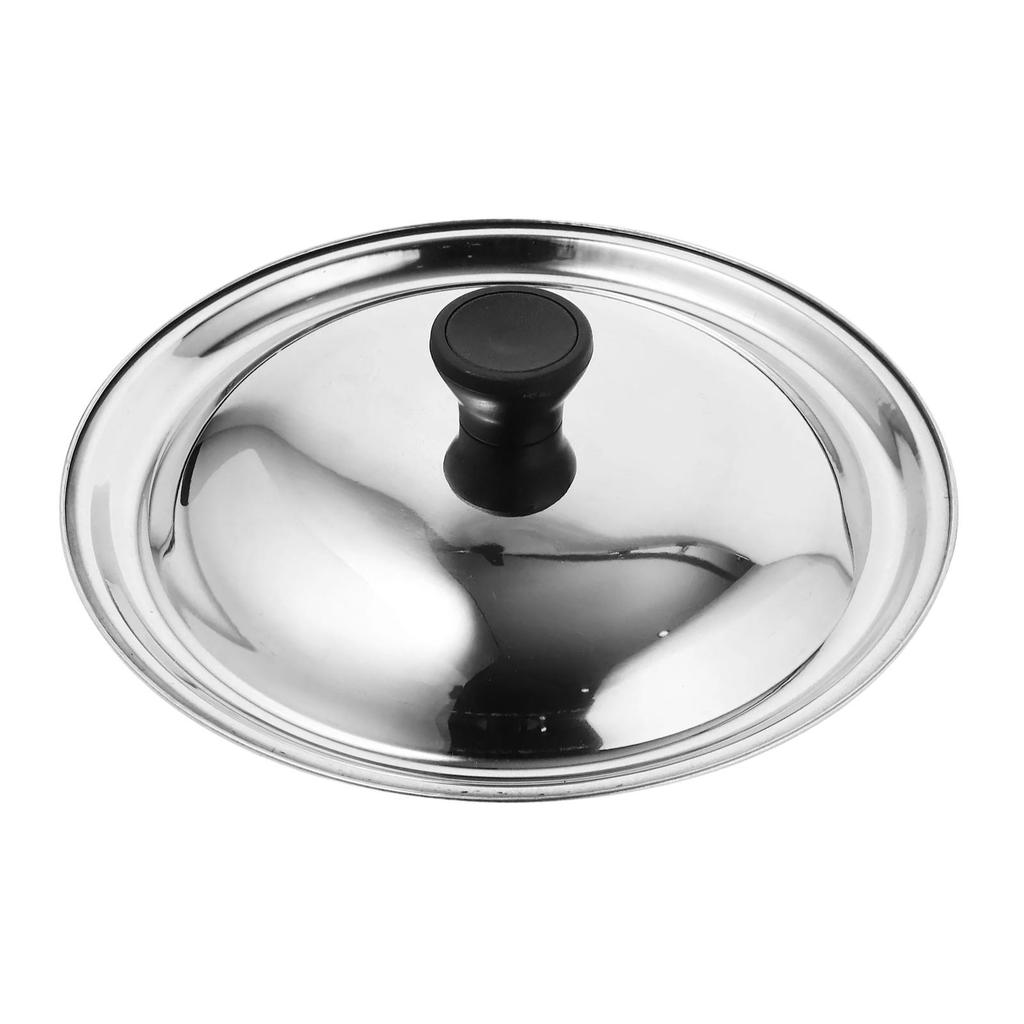 Stainless Steel Pot Lid Universal Frying Round Skillet Construction Airtight Seal with Easy