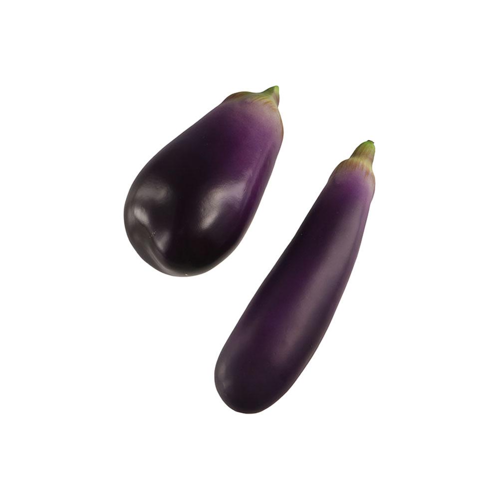 Teaching Foam Artificial Eggplants Soft Lifelike Simulation Eggplants Handicrafts Eggplants Model Desk Decoration Accessories