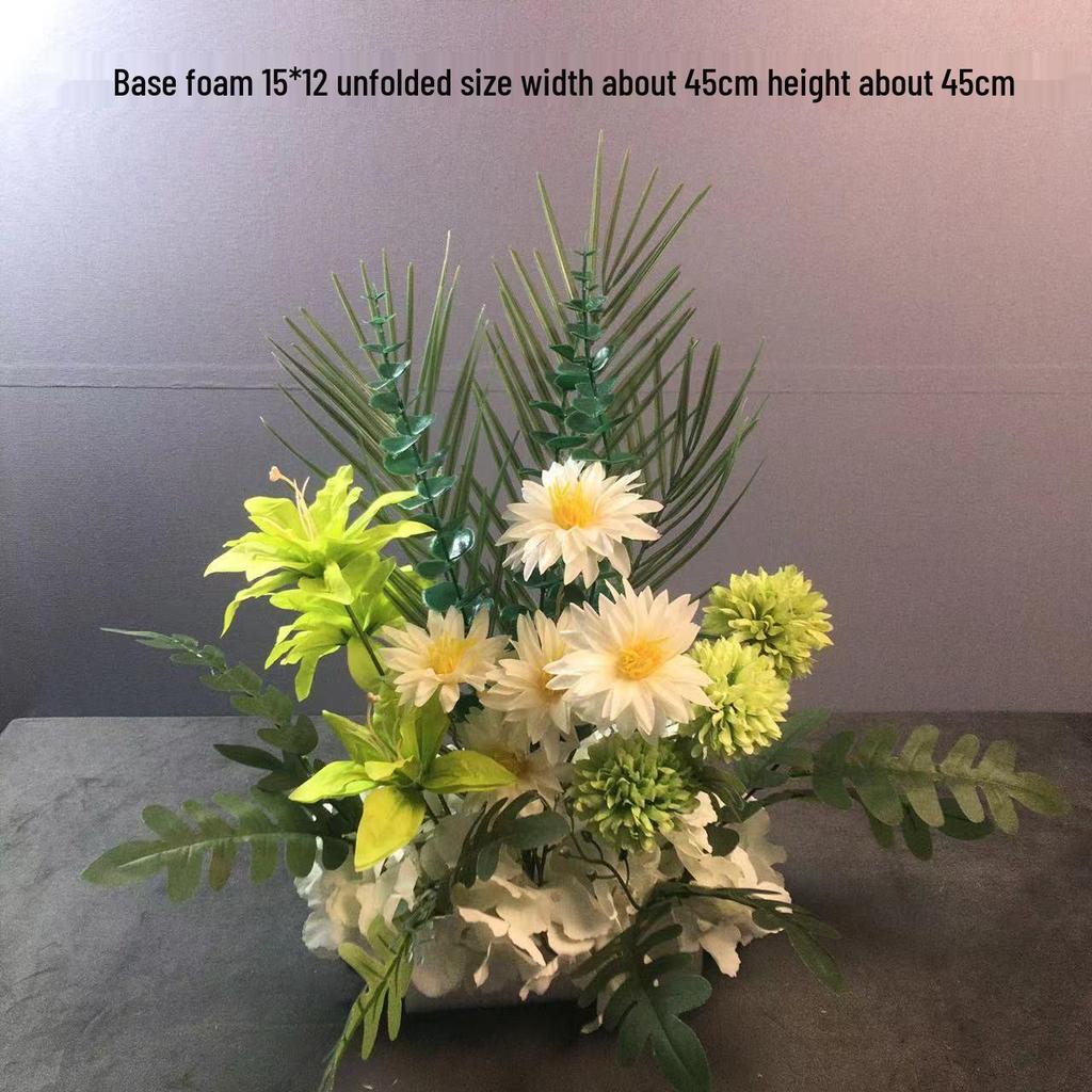 Großes Seidenblumen Hochzeitsgang & T-Bühnen Dekorationsset