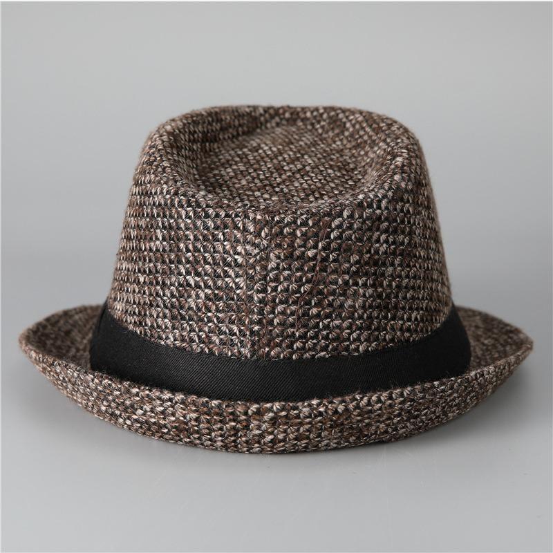 Hat Men's Hat Warm Autumn Winter Versatile Old Casual Top Hat British Retro Jazz Hat