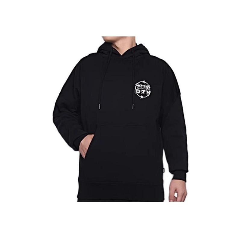 Vans Sudadera con Capucha Pulóver Estampado Gráfico Hombre Sudaderas Negro VN0A5H7TBLK