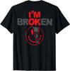 Ik ben gebroken (Print op achterkant) T-shirt Unisex T-shirt