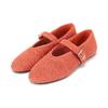Handmade Knit Fabric Mary Jane Flat 0.5cm Bbj150or