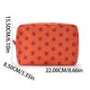 Polka Dots Cosmetic Bag Waterproof Zipper Compact Foldable Portable Makeup Pouch for Travel Daily Storage