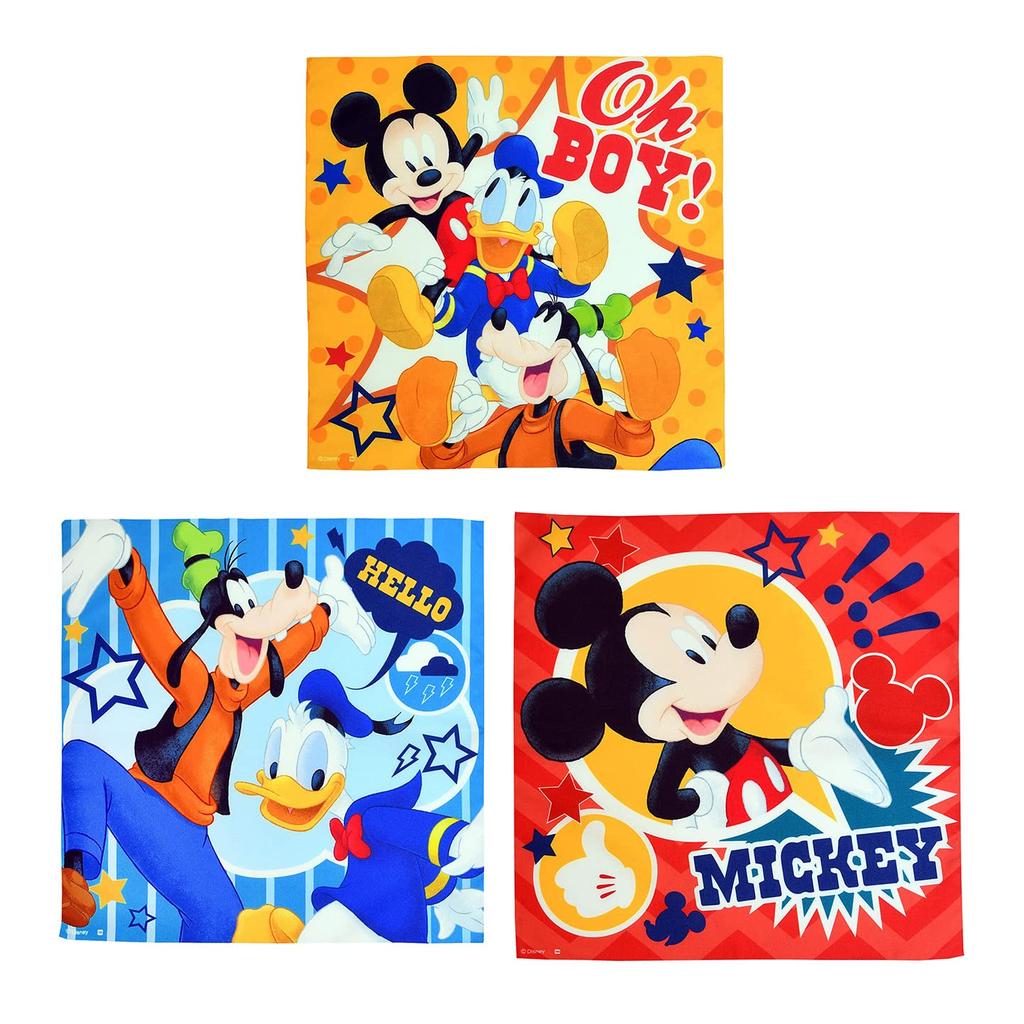 Marushin Lunch and Disney Designs Featuring and Happiness 43 X Perfect for and Elementary Suitable for Boys and Product 2065026500 Cloths, 3-Piece
