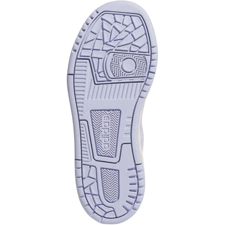 Adidas Break Start Fashionable Comfortable Basketball Shoes Kids Sneakers White Purple JQ0098
