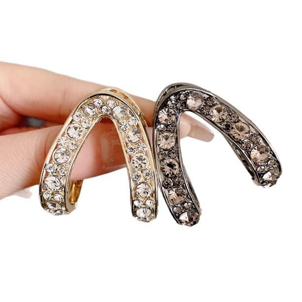 High ponytail fixed artifact grab clip female back head half tie hair headgear hairpin v-clip hairpin matte