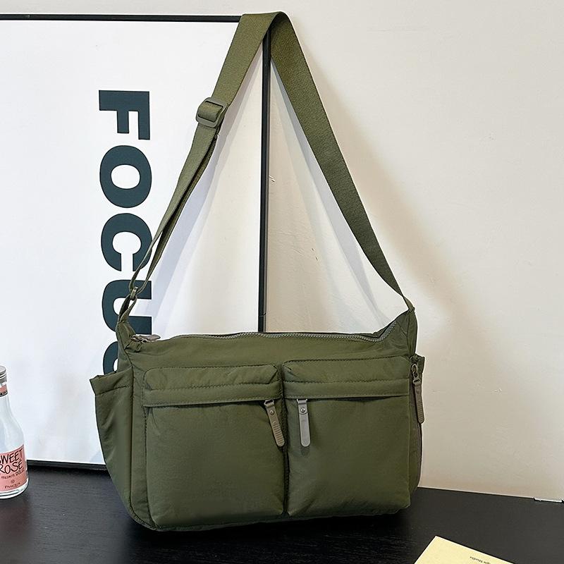 Day Single Casual Satchel Women's Shoulder Bag Messenger Bag Multi-pocket Anti-splashing Backpack Men's Commuter Computer Bag Dumpling Bag