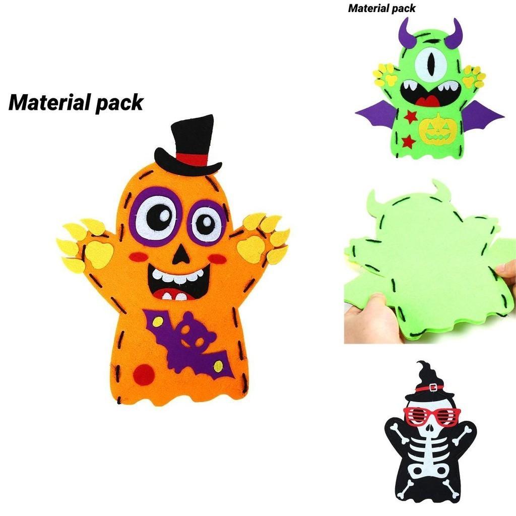Interaktive Halloween-Marionette Für Kinder Vliesstoff Materialpackung Zum Basteln von Spielzeug