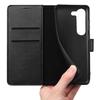 Case - Phonillico - Samsung Galaxy S23 - Black Wallet - Magnetic Flap - Card Storage