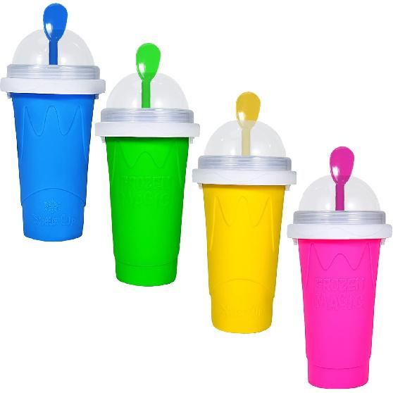 Color Land Slushy Cup, TIK TOK Slushie Maker Cup Frozen Magic Squeeze Cup, Ice Cream Maker Cup, Cool Stuff Trending Tiktok Items Homemade DIY Cool