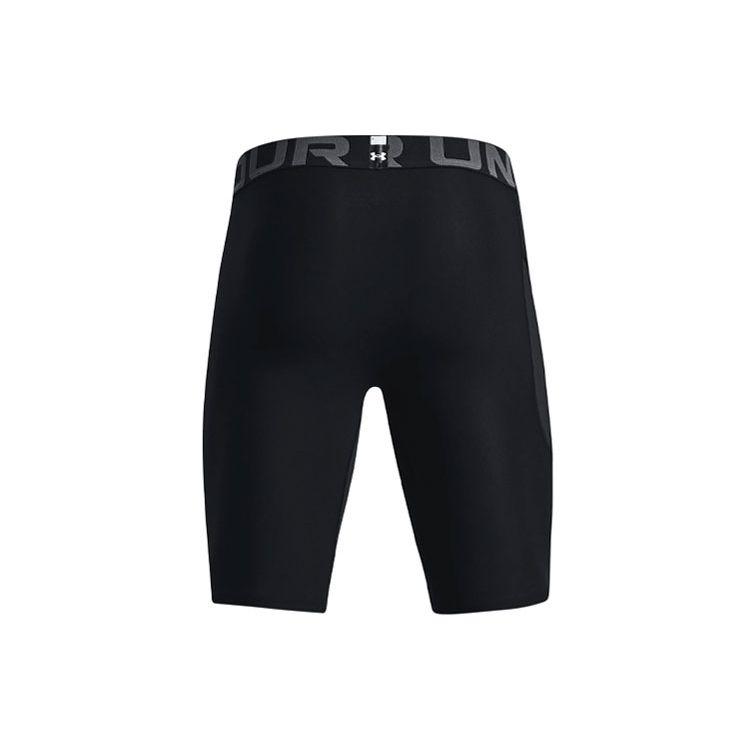 Under Armour HeatGear Logo Print Quick-Dry Compression Shorts Men Black 1361602-001