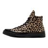 Converse Chuck 70 High Leopard Pony Hair Unisex Sneakers Tan Gold Black A12705C