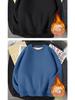 Men's Winter Thick Lambswool Hoodie: Youthful, Warm, Pure Color, Loose Fit, Plus Size