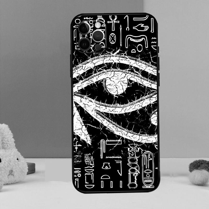 

Egyptian Eye of Horus Art Phone Case For iPhone 17 Air 16 14 13 12 11 15 Pro Max 12 13 mini 15 16 Plus 16e Cover Coque iPhone 14 Pro