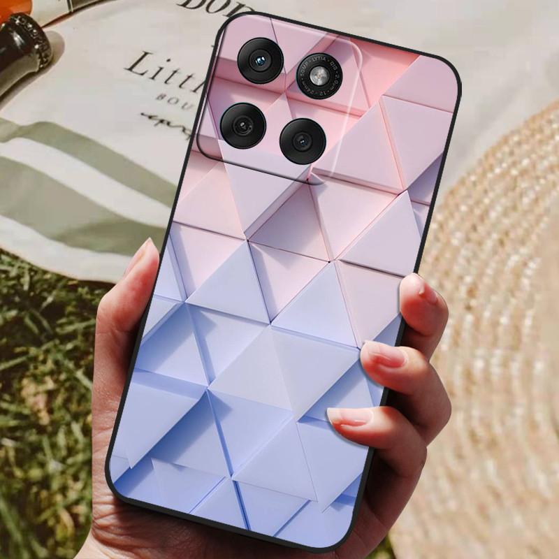 Etui do Motorola Edge 70 5G Modne Czarne Silikonowe Miękkie TPU Etui na Telefon do Motorola Moto X70 Air 5G 2025 Pokrowiec Tylny Etui Funda