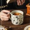 High Temperature Resistant Ceramic Coffee Mug Hand-painted Milk Drinking Cup  Household Drinking