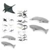 Pvc Ocean Life Dolphin Devil Fish Beluga Shark Realistic Model Collectible Display Figurine