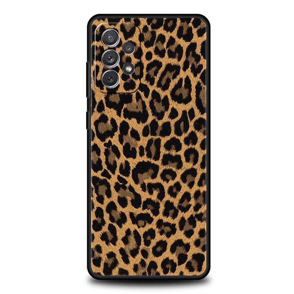 Phone Case For Samsung Galaxy A15 A13 A51 A71 A41 A31 A21S A03S A05 A35 A55 A23 A25 A33 A53 A73 5G Cover Leopard Cheetah print