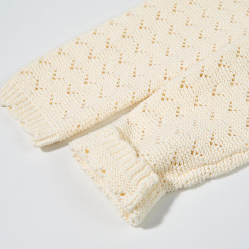 Miipat Baby Long Baby Solid Openwork Sizes Cardigan, Knit, Sleeve, 100% Cotton, Sweater, Outerwear, Soft, Color, Knit, Cute, Fall, Winter, Spring,