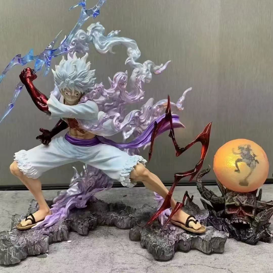 

25cm One Piece Raiden Five Gear Nica Lightning Luffy Action Figure Model Statue Doll Playthings Collection Decoration Model Playthings Present no box