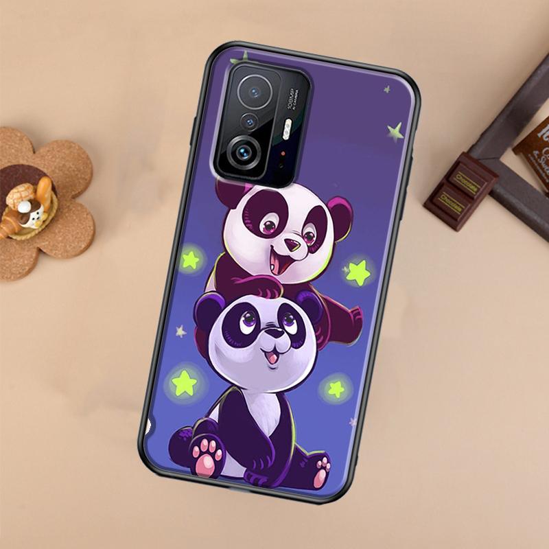 Cute Panda For POCO X5 X4 X3 F5 Pro M4 M5s F3 F4 GT C40 Phone Case For Xiaomi 12T 11T 13 Pro 12 Lite