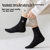 MIIOW Men's Socks, Spring And Autumn All-Season Cotton Socks, Mid-Calf Mixed Colors, Business Long Socks, 100% Pure Cotton Breathable, 5 Pairs