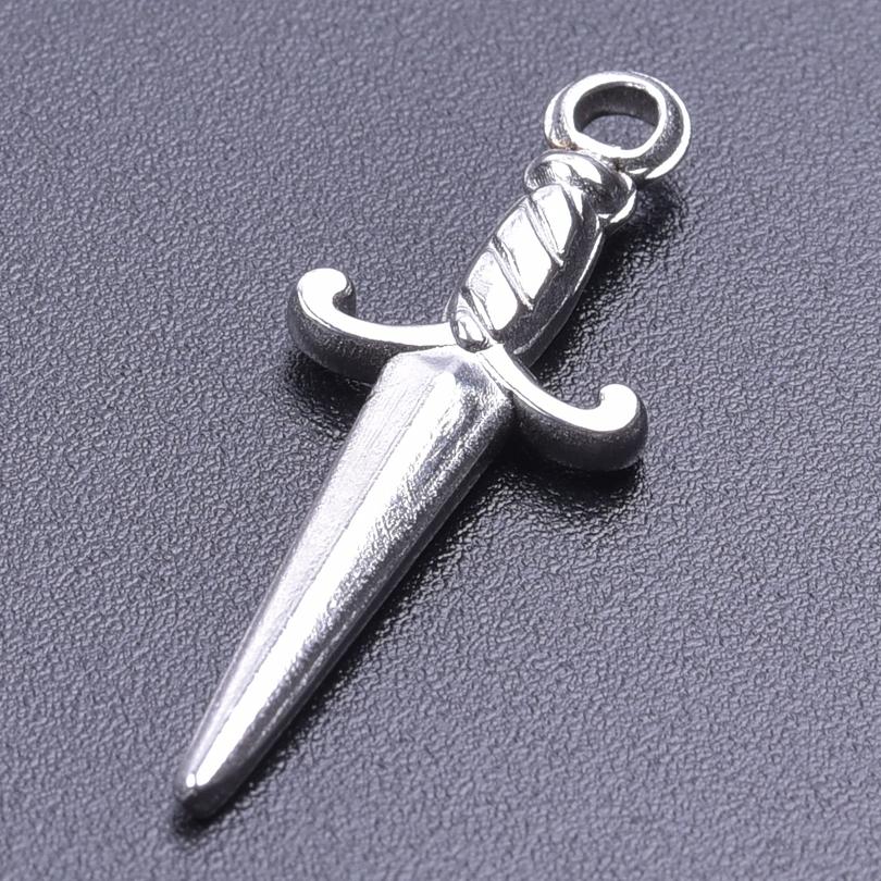 Mix Small Stainless Steel Sword Charms For Jewelry Making Vintage Pendant Y2k Accessories DIY Earrings Dijes Para Hacer Pulseras