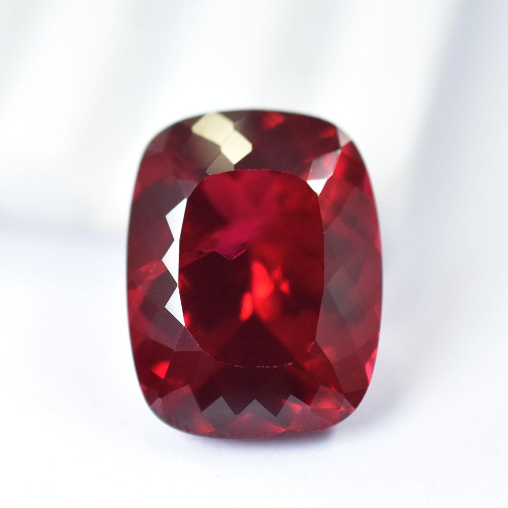 NATURAL Red Ruby   18 Ct Cushion Cut Loose Gemstone For Jewelry Making