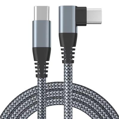 1PCS 60W USB Type C Cable 3A Fast Charging Wire Cord USB C Cable For Macbook Samsung Xiaomi  iPhone15 Elbow Cable For Game