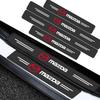 4Pcs Car Carbon Fiber Door Sill Protector Stickers for 3 CX3 CX4 CX5 CX7 CX8 CX9 CX30 RX7 Atenza Axela Auto Accessories