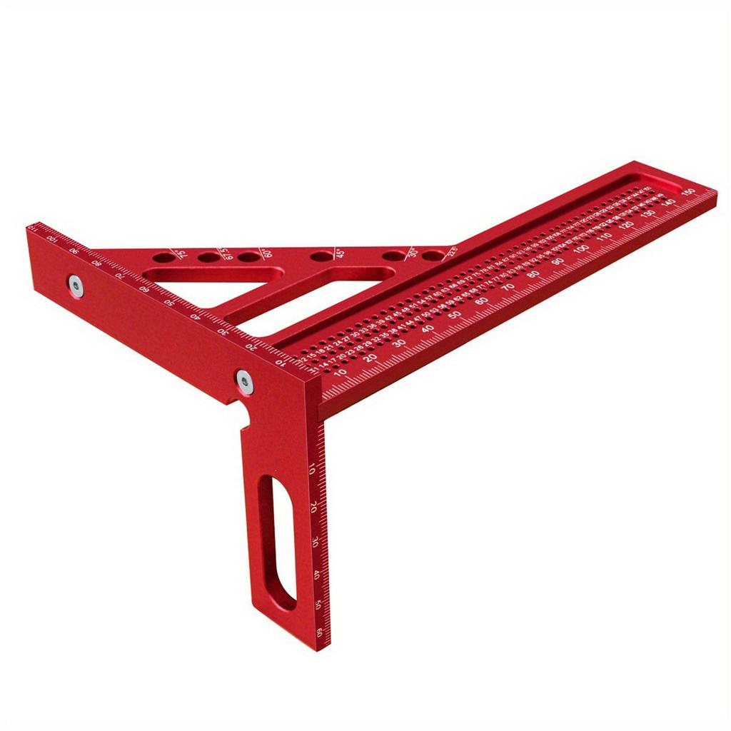 3D Multi Angle Measuring Ruler Woodworking Square Protractor Triangle Layout Measuring Tool 22.5-75 Degree Protractor
