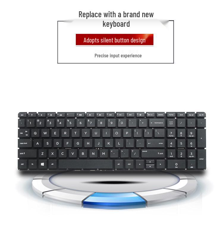 Clavier HP 17-AK/BS/AR, 15T-BR/15Q-BY, 250/255/256 G6 - Disposition RU