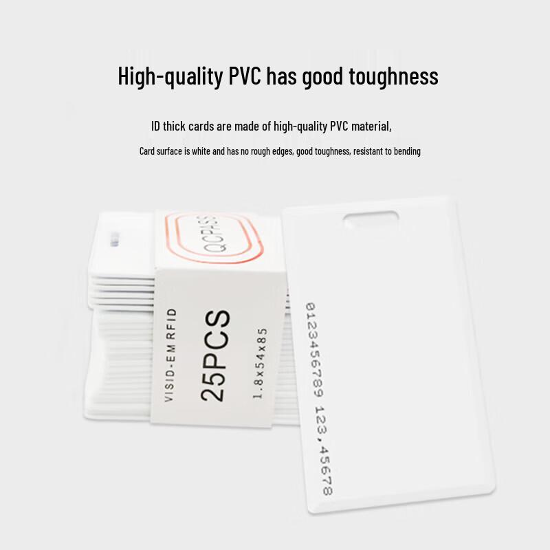 Realand RFID ID Thick Cards CN plug (adapter included)