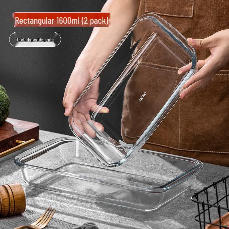 Qiwei Heat-Resistant Glass Bowl with Lid