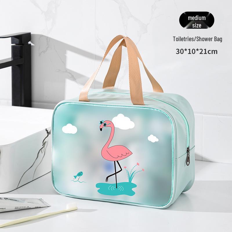 Borsa da Toilette e Trucco Portatile di Grande Capacità per Esterno, Spiaggia, Yoga e Fitness con Separazione Umido-Secco