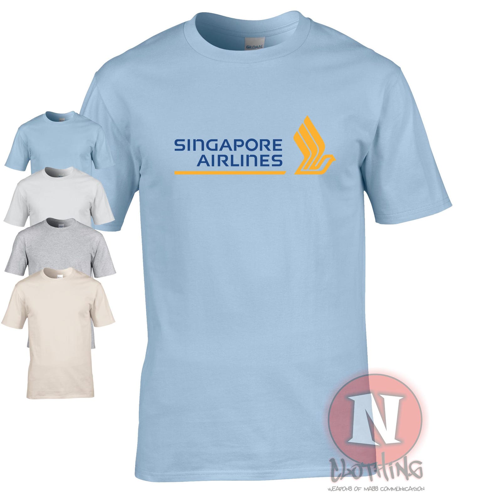 Singapore airlines T-Shirt Asian national carrier classic airline S