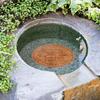 Metal Birds Bath Tray Copper Bird Bath Disk Outdoor Feeder Cleaning Accessories Triple-Point Support Purifier Disc Water Bowl