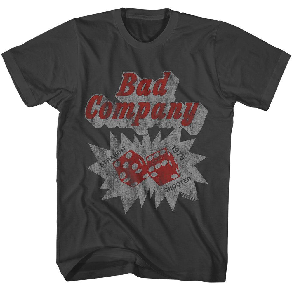 Bad Company Straight Shooter 1975 Dice Men T Shirt Official Band Merch L