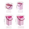 Apaeofl Foot Bath Bucket, Foot Bath, Deep Bucket, Foot Washing Basin for Above Knees and Calves, Warm, Plastic, Massage, Plus, Thick, Home Health Buck
